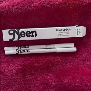 Neen lined up lip liner pencils in Crosby & Orchard